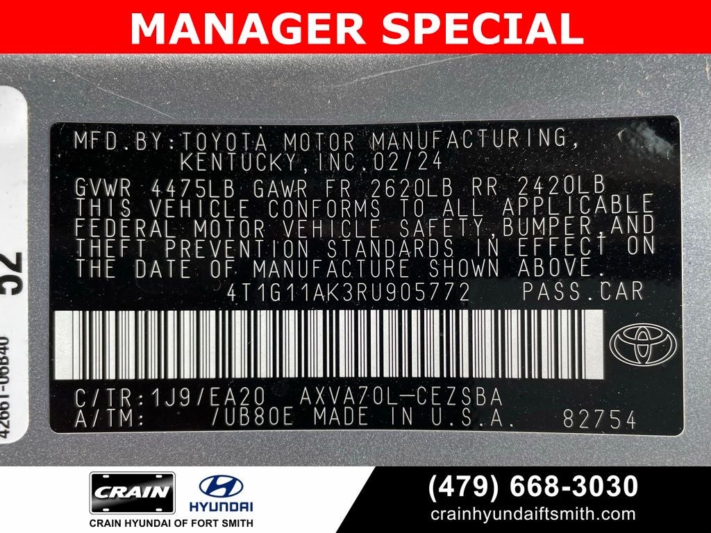 2024 Toyota Camry SE