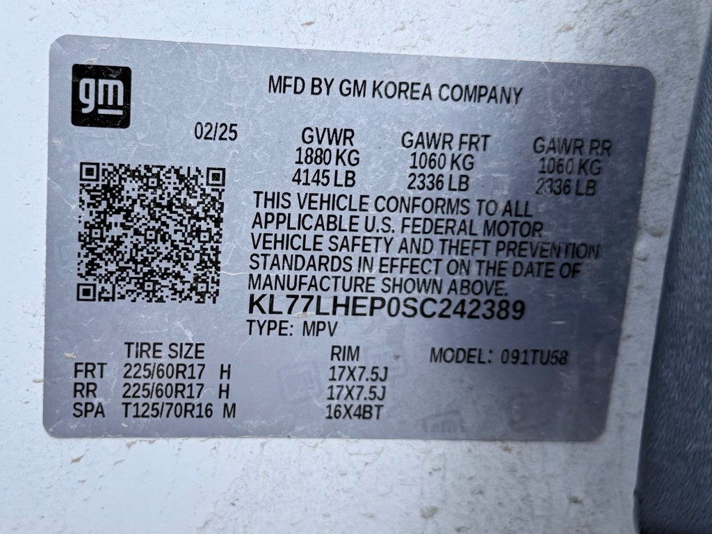 2025 Chevrolet Trax LT & FRONT PASSENGER HEATED SEATS