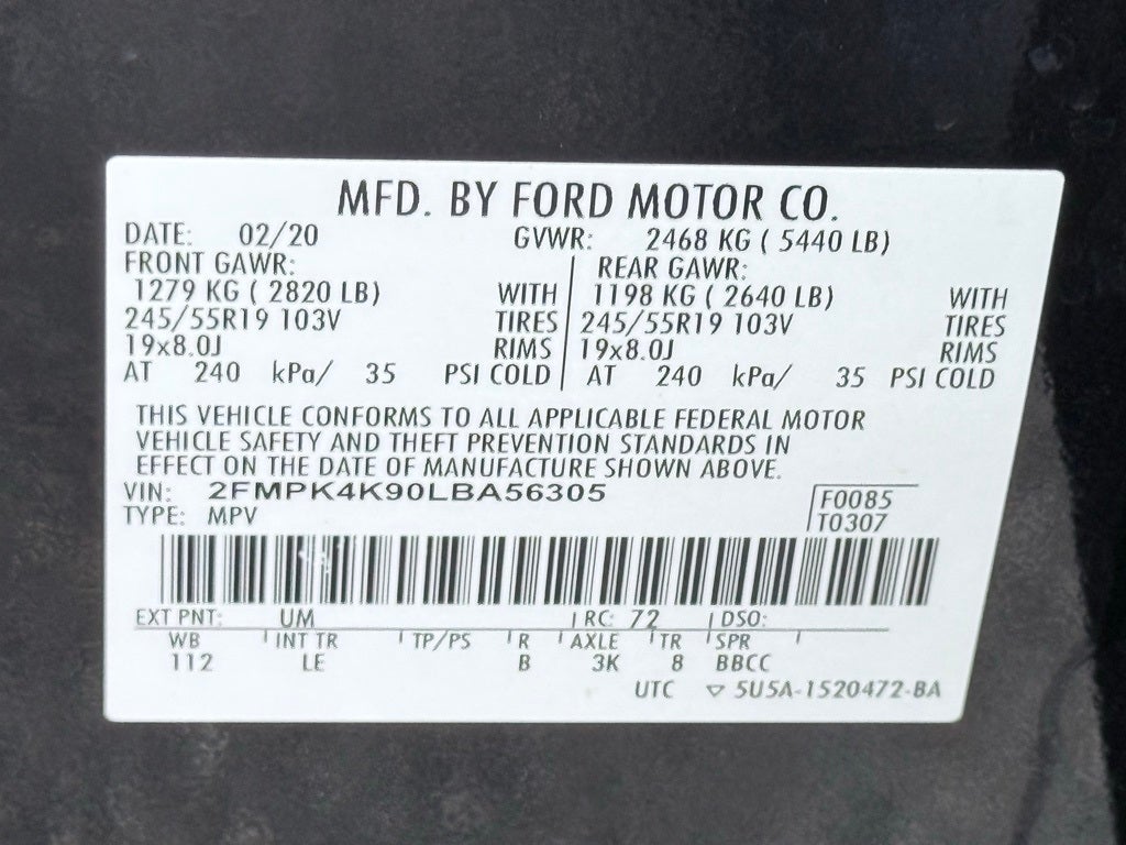 2020 Ford Edge Titanium