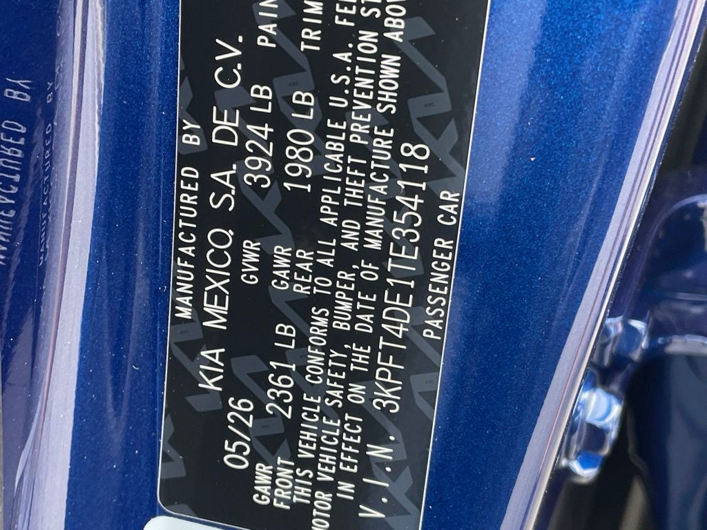 2026 Kia K4 LXS