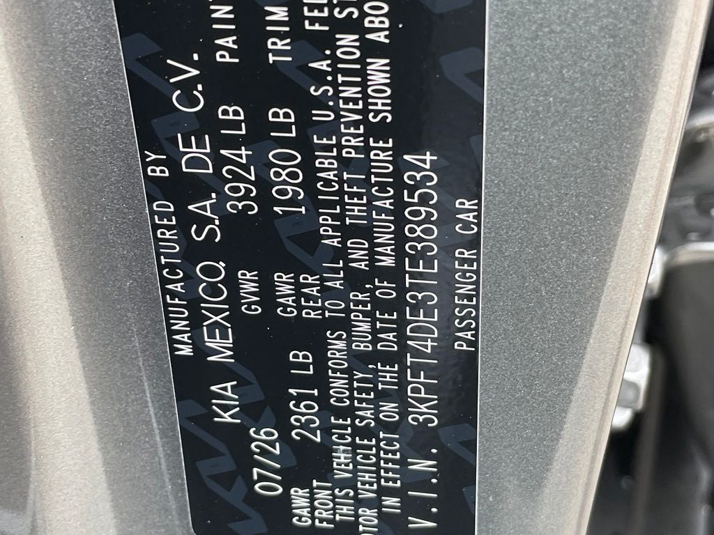 2026 Kia K4 LXS