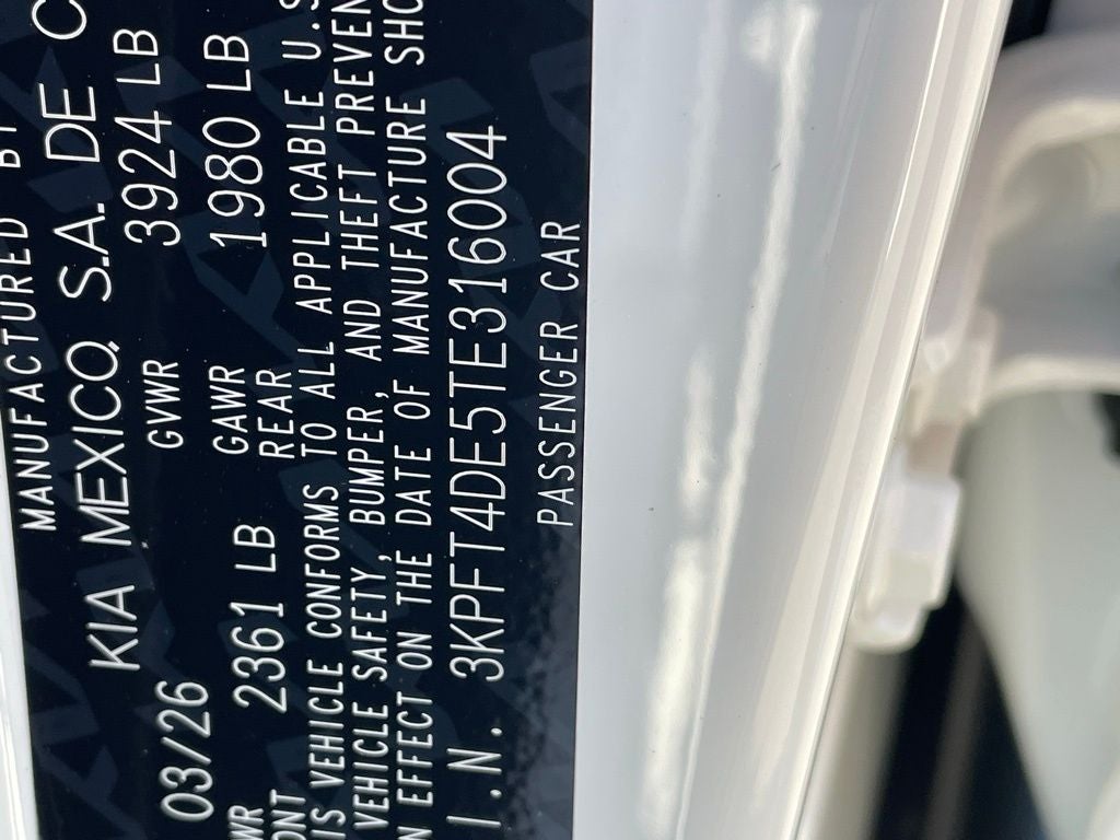 2026 Kia K4 LX