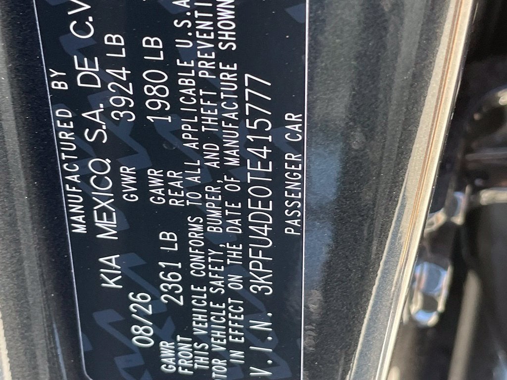 2026 Kia K4 EX