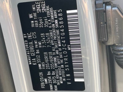 2026 Kia Sorento S