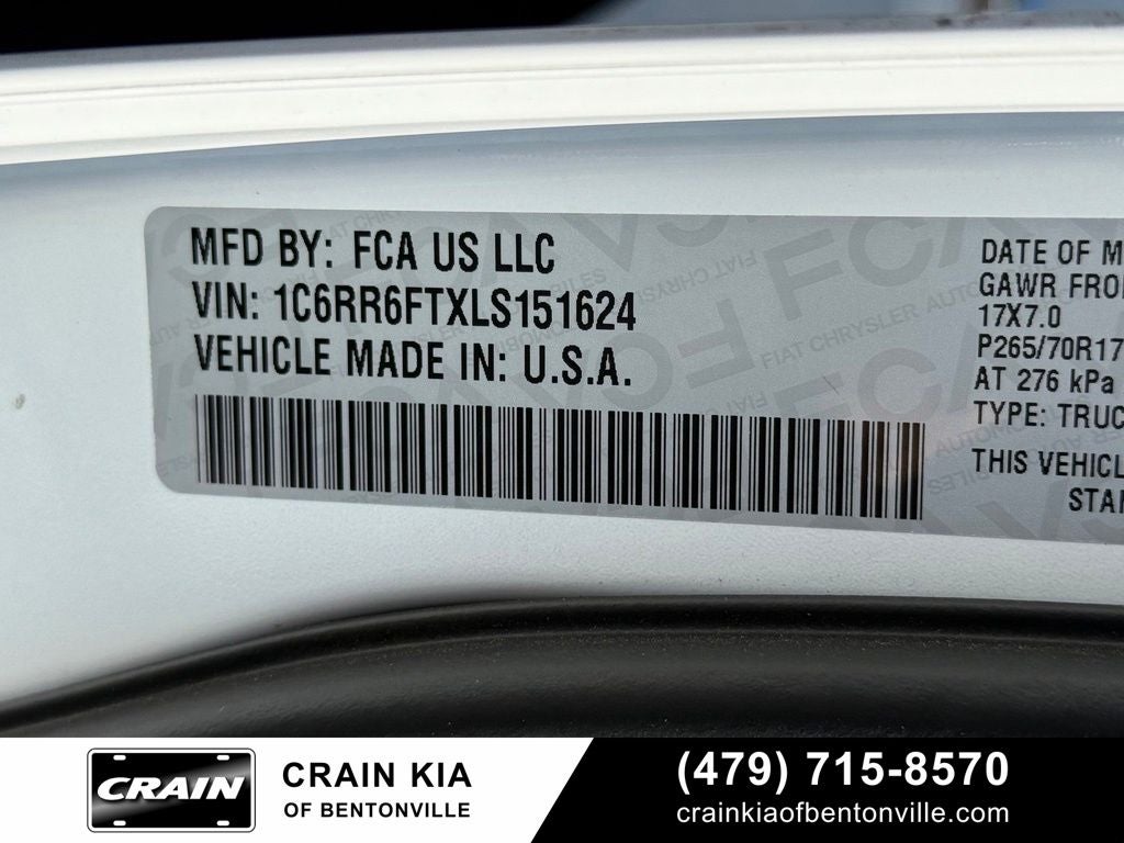 2020 RAM 1500 Classic Tradesman - CLEAN CARFAX / ONE OWNER