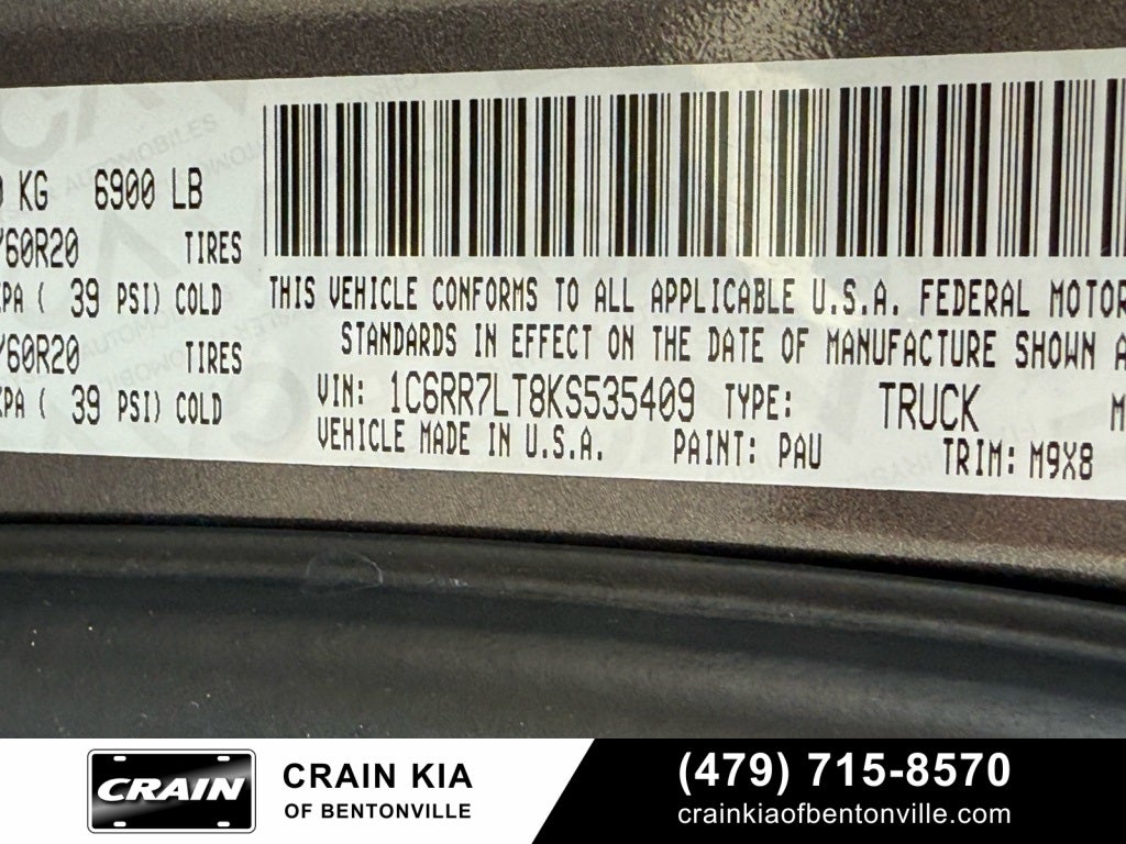 2019 RAM 1500 Classic Big Horn - 4WD / CLEAN CARFAX