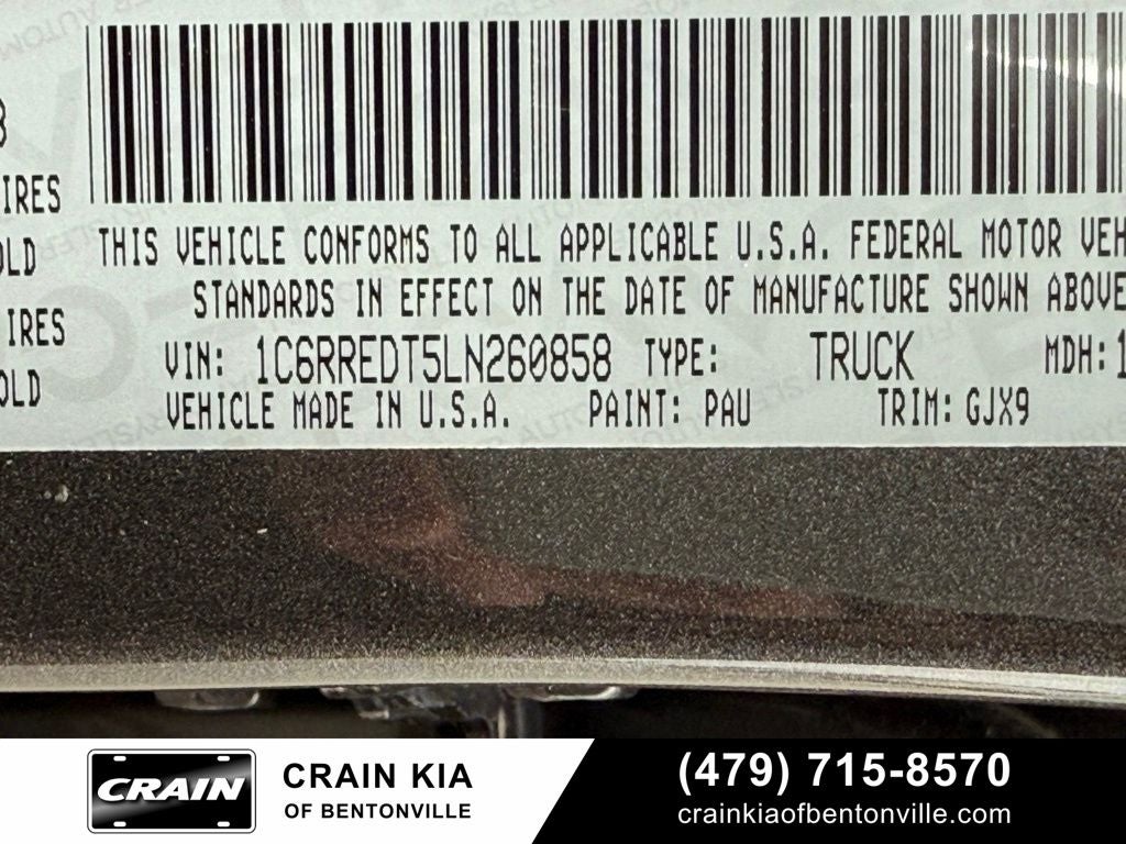 2020 RAM 1500 Laramie - CLEAN CARFAX