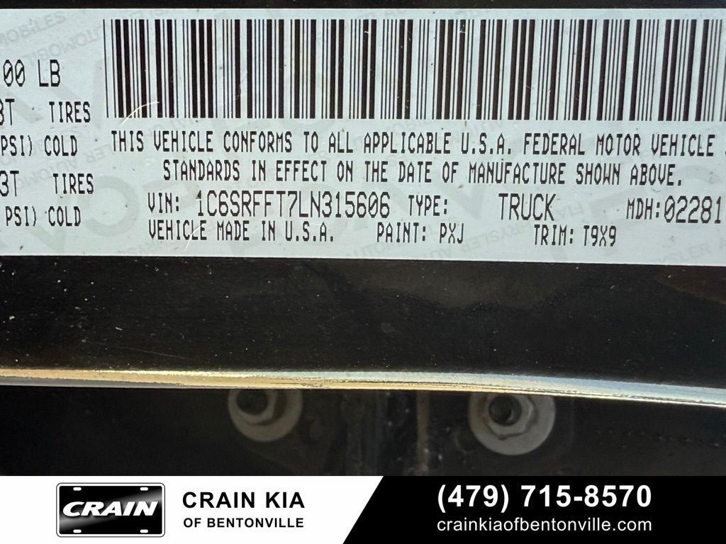 2020 RAM 1500 Big Horn/Lone Star - 4WD / CLEAN CARFAX