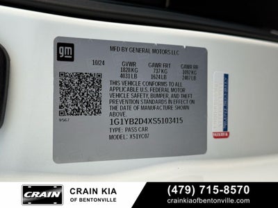 2025 Chevrolet Corvette Stingray 2LT