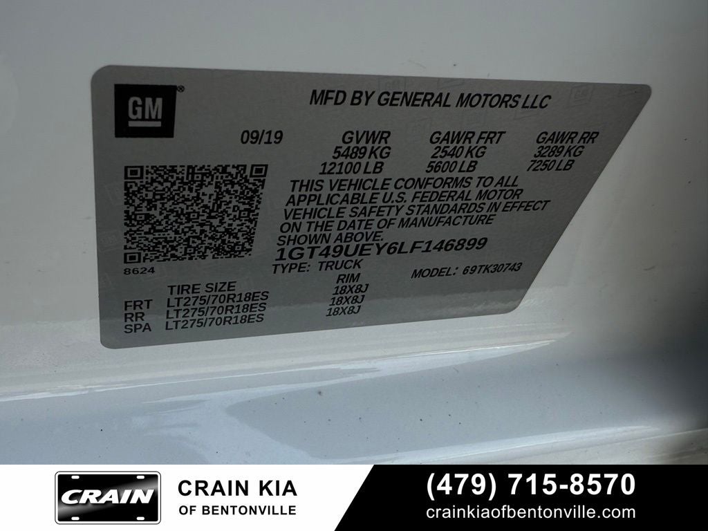 2020 GMC Sierra 3500HD SLT - 4WD / CLEAN CARFAX