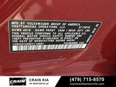 2015 Volkswagen Passat 1.8T Limited Edition - CLEAN CARFAX