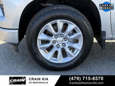 2022 Chevrolet Silverado 1500 Custom - 4WD / CLEAN CARFAX / ONE OWNER