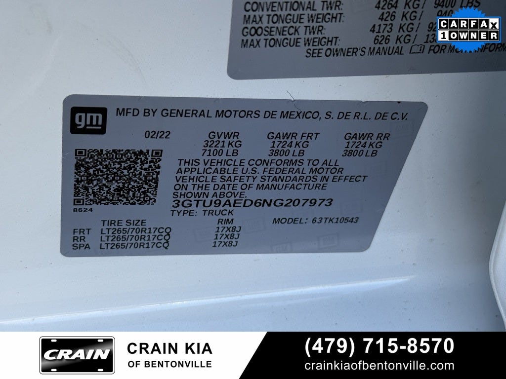 2022 GMC Sierra 1500 Limited Pro - 4WD / CLEAN CARFAX / ONE OWNER