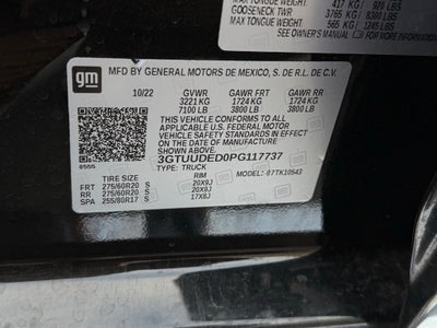 2023 GMC Sierra 1500 SLT - 4WD / CARFAX ONE OWNER