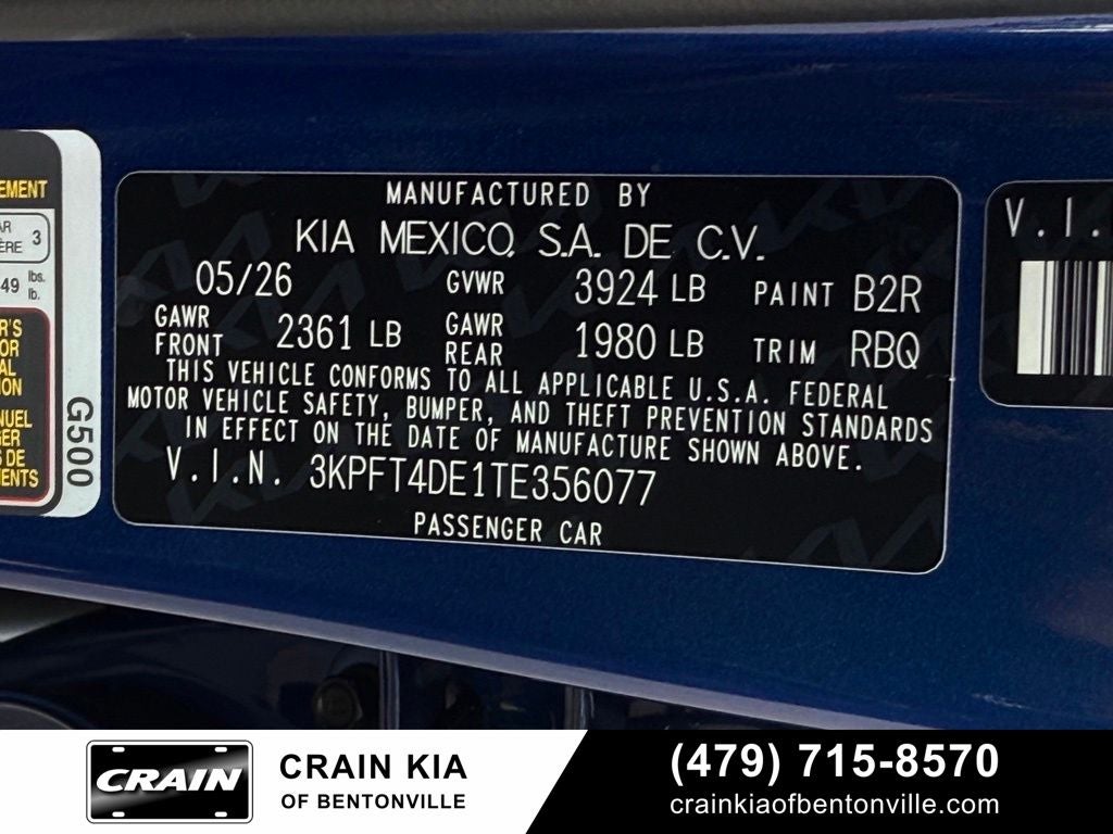 2026 Kia K4 LXS