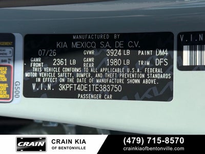 2026 Kia K4 LXS
