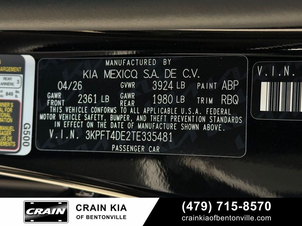 2026 Kia K4 LXS