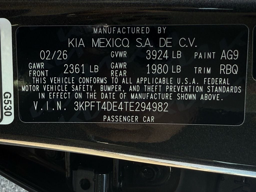2026 Kia K4 LX