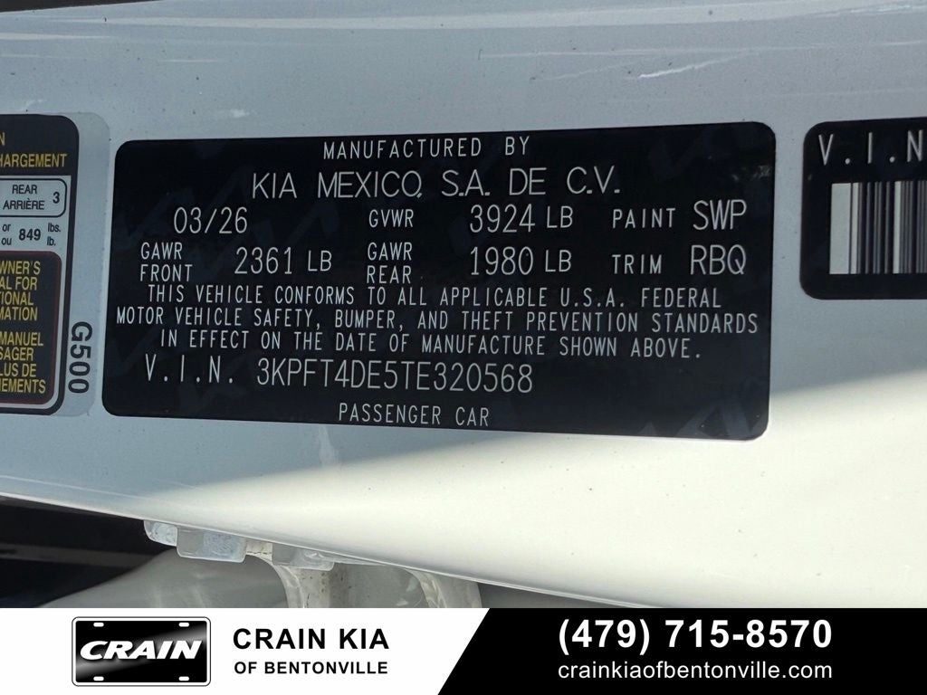 2026 Kia K4 LXS