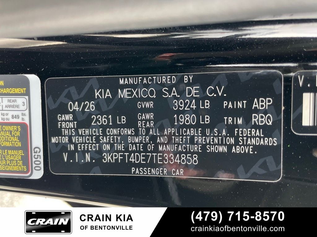 2026 Kia K4 LXS