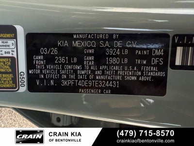 2026 Kia K4 LXS