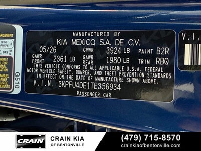 2026 Kia K4 EX