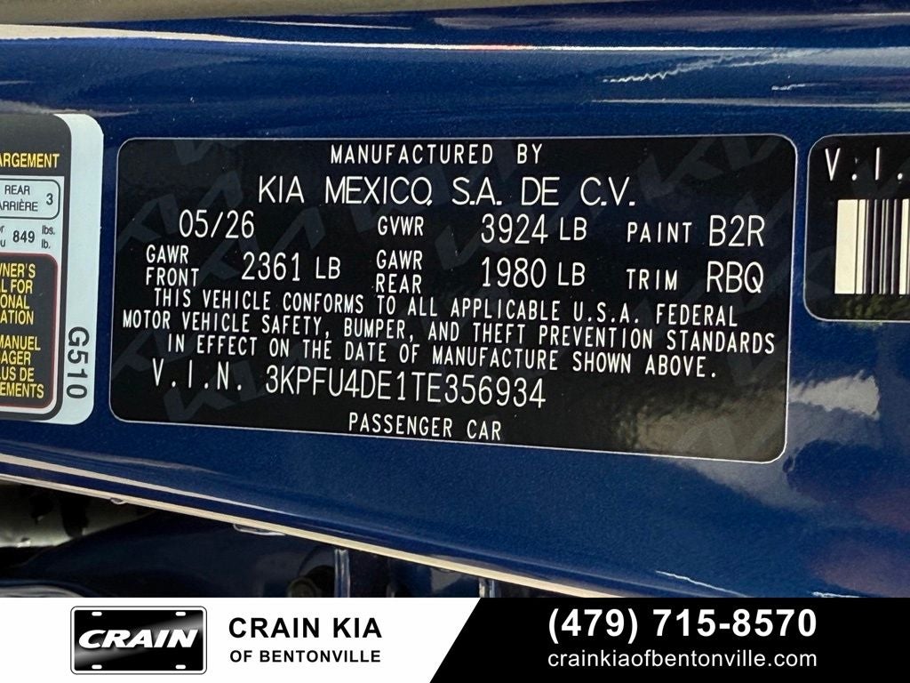 2026 Kia K4 EX