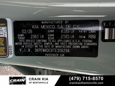 2026 Kia K4 GT-Line Turbo