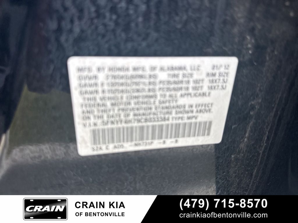 2012 Honda Pilot EX-L - 4WD / SUNROOF