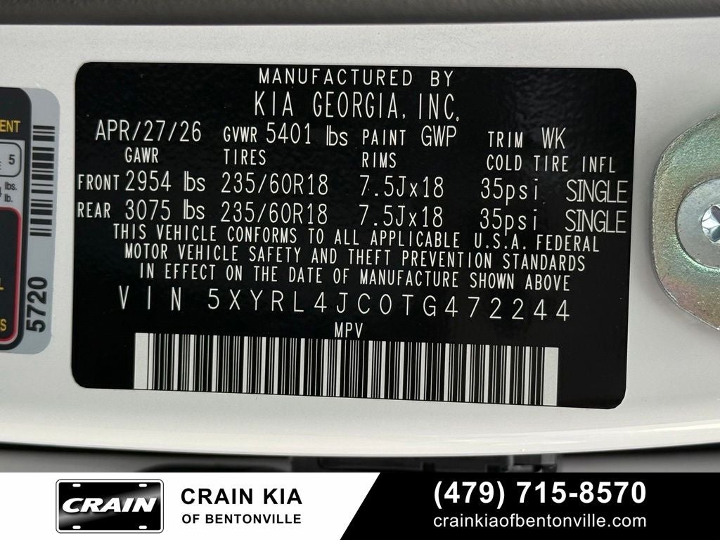 2026 Kia Sorento S