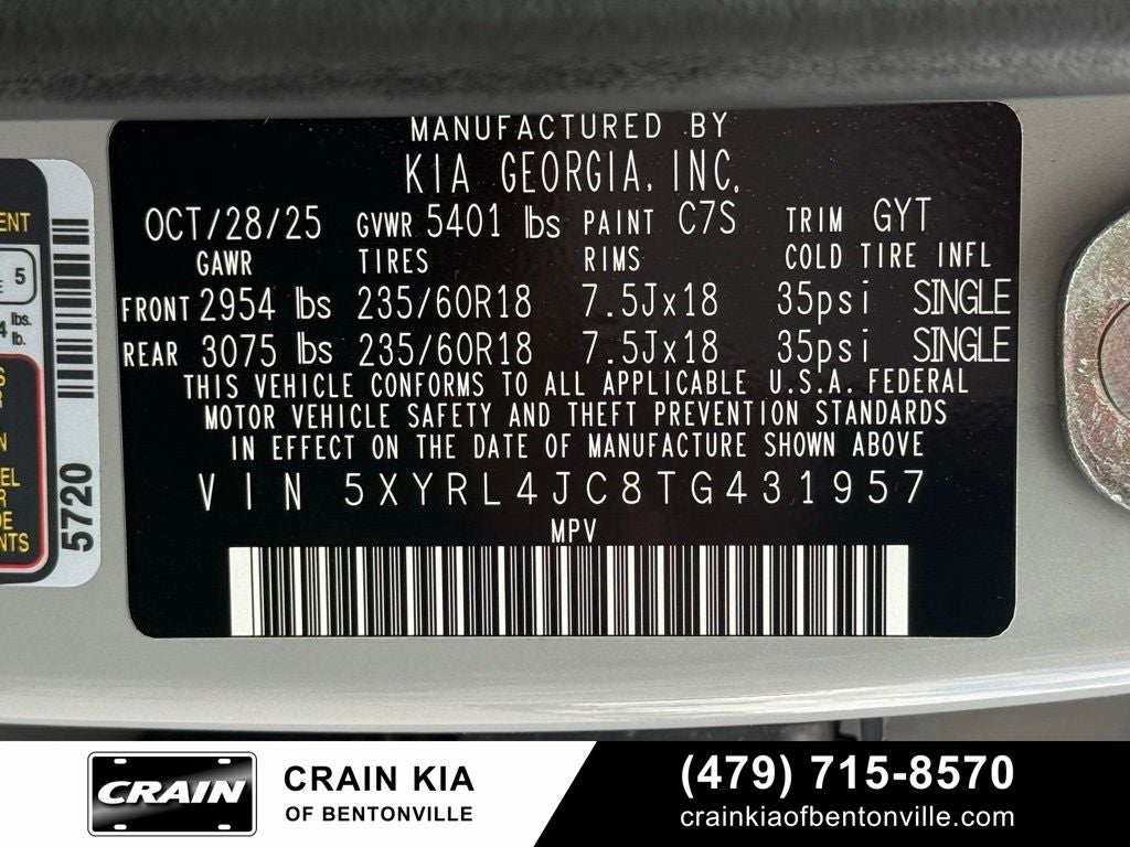 2026 Kia Sorento S