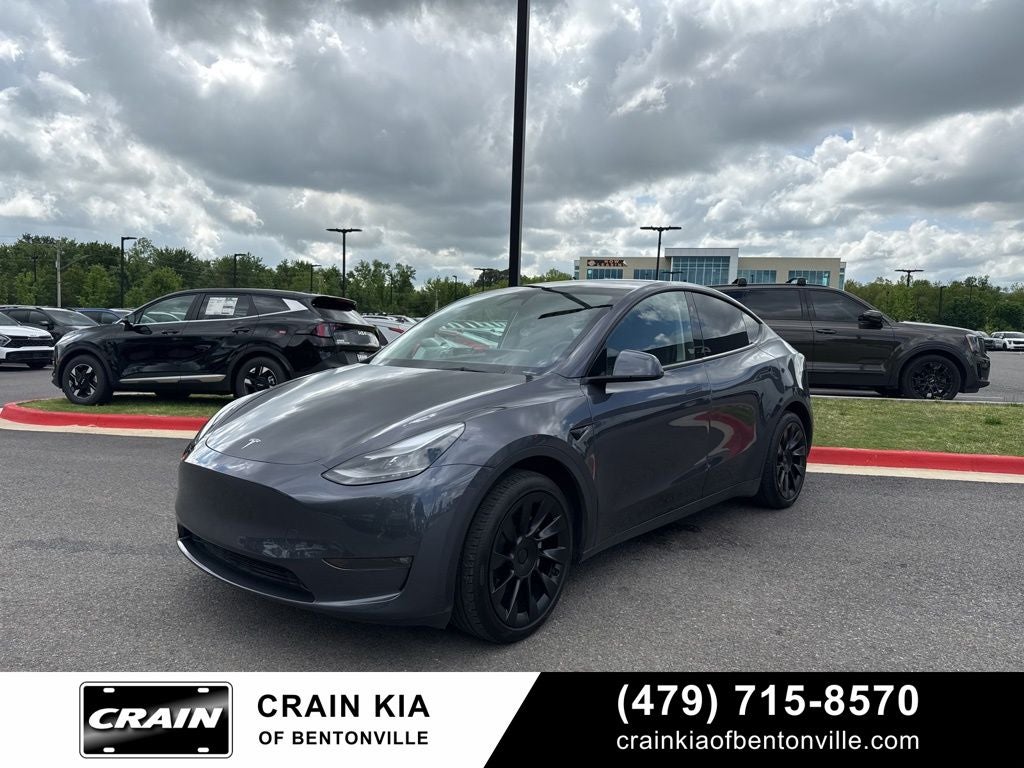 Used 2023 Tesla Model Y Long Range with VIN 7SAYGAEE1PF909825 for sale in Bentonville, AR