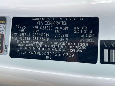 2026 Kia Carnival SX Prestige