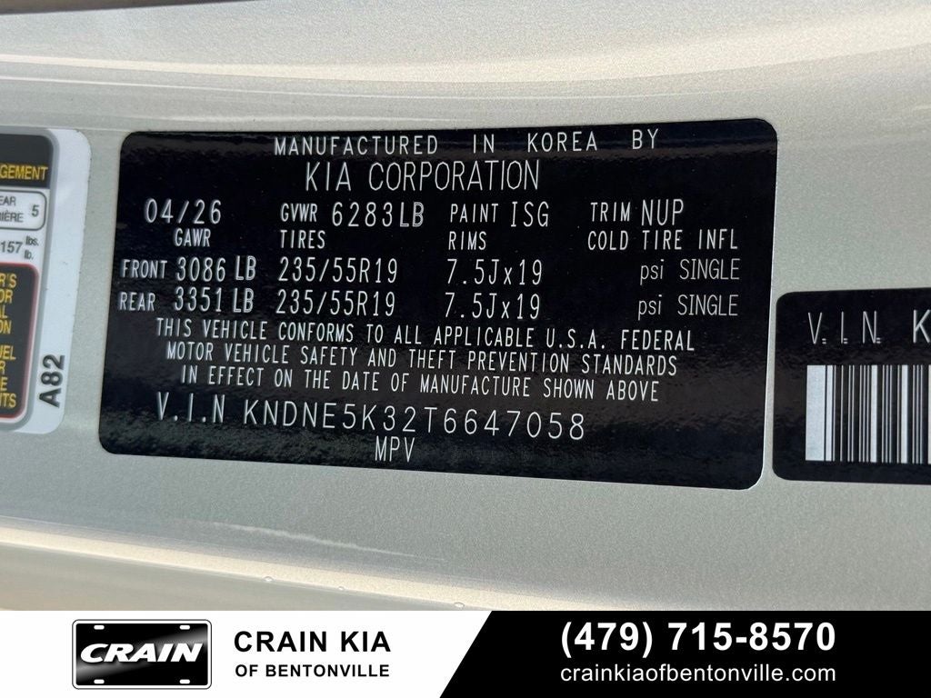 2026 Kia Carnival SX Prestige