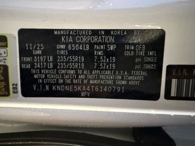 2026 Kia Carnival Hybrid SX Prestige