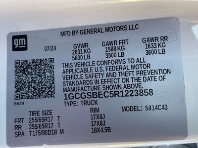 2024 Chevrolet Colorado Work Truck ONE OWNER / NAV / RWD