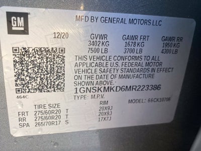 2021 Chevrolet Tahoe LS 4X4 / 3RD ROW