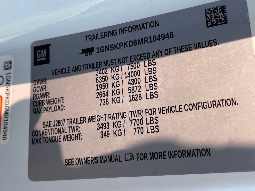 2021 Chevrolet Tahoe Z71 4X4 / LEATHER / HEATED SEATS