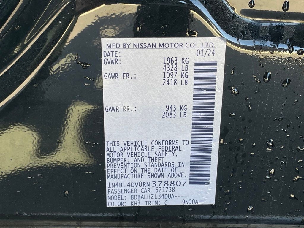 2024 Nissan Altima 2.5 SV ONE OWNER