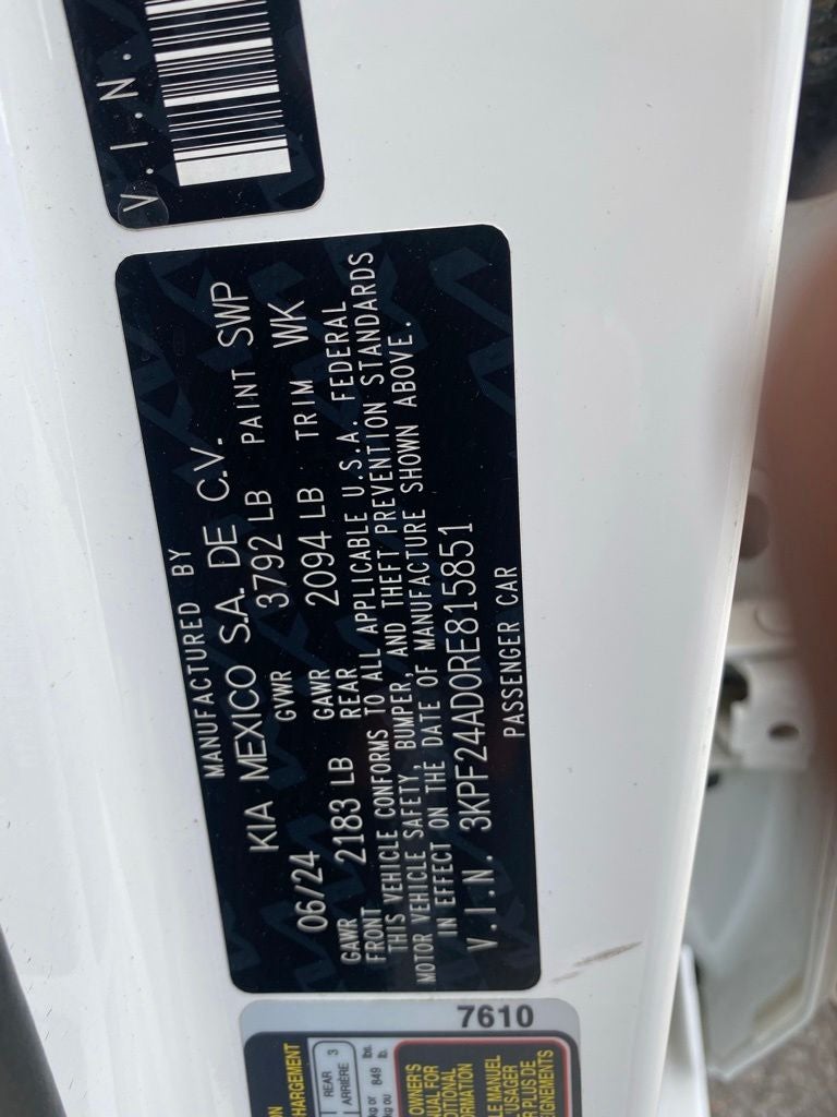 2024 Kia Forte LXS GREAT MPG
