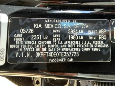 2026 Kia K4 LX