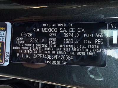 2027 Kia K4 LX