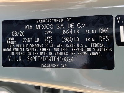 2026 Kia K4 LXS