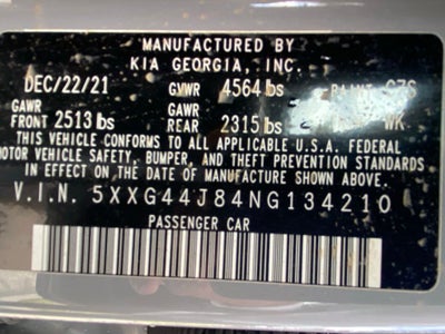 2022 Kia K5 GT MOONROOF / HEATED SEATS / LEATHER