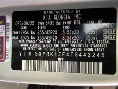 2026 Kia Sorento SX