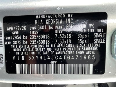2026 Kia Sorento S