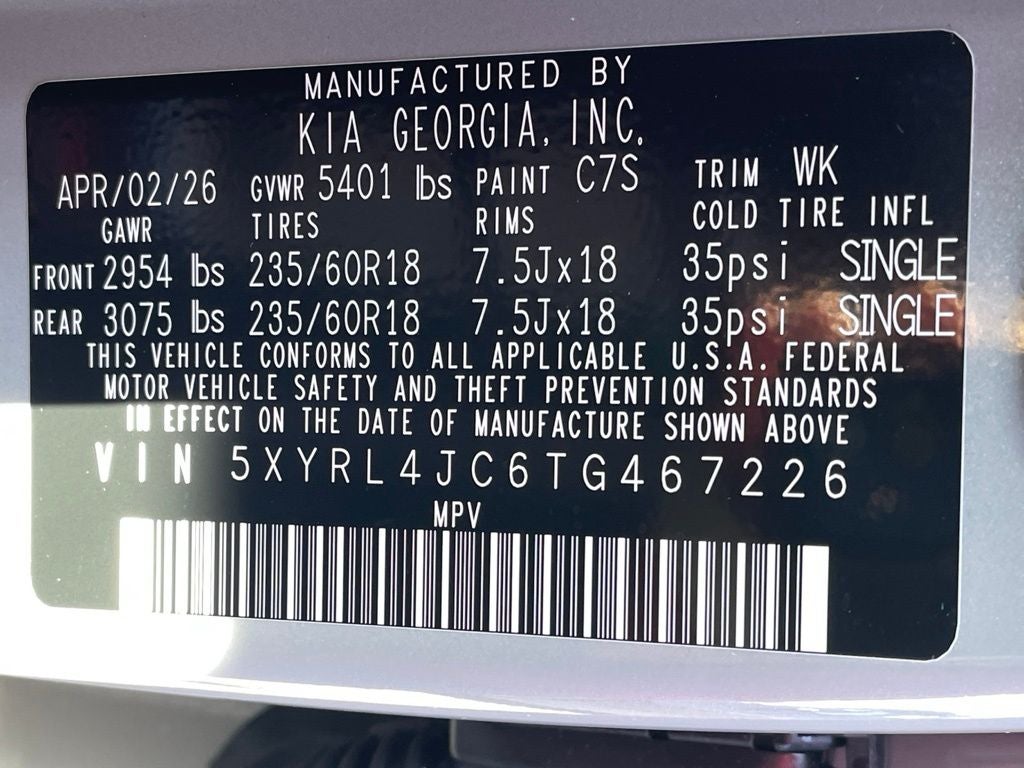2026 Kia Sorento S