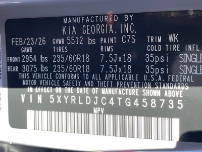 2026 Kia Sorento S