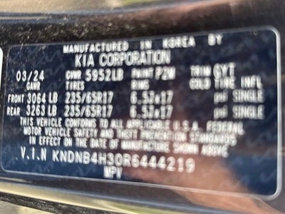 2024 Kia Carnival LX ONE OWNER / CLEAN CARFAX