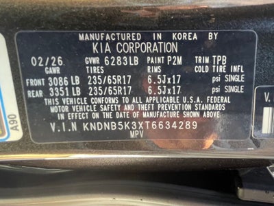 2026 Kia Carnival LXS